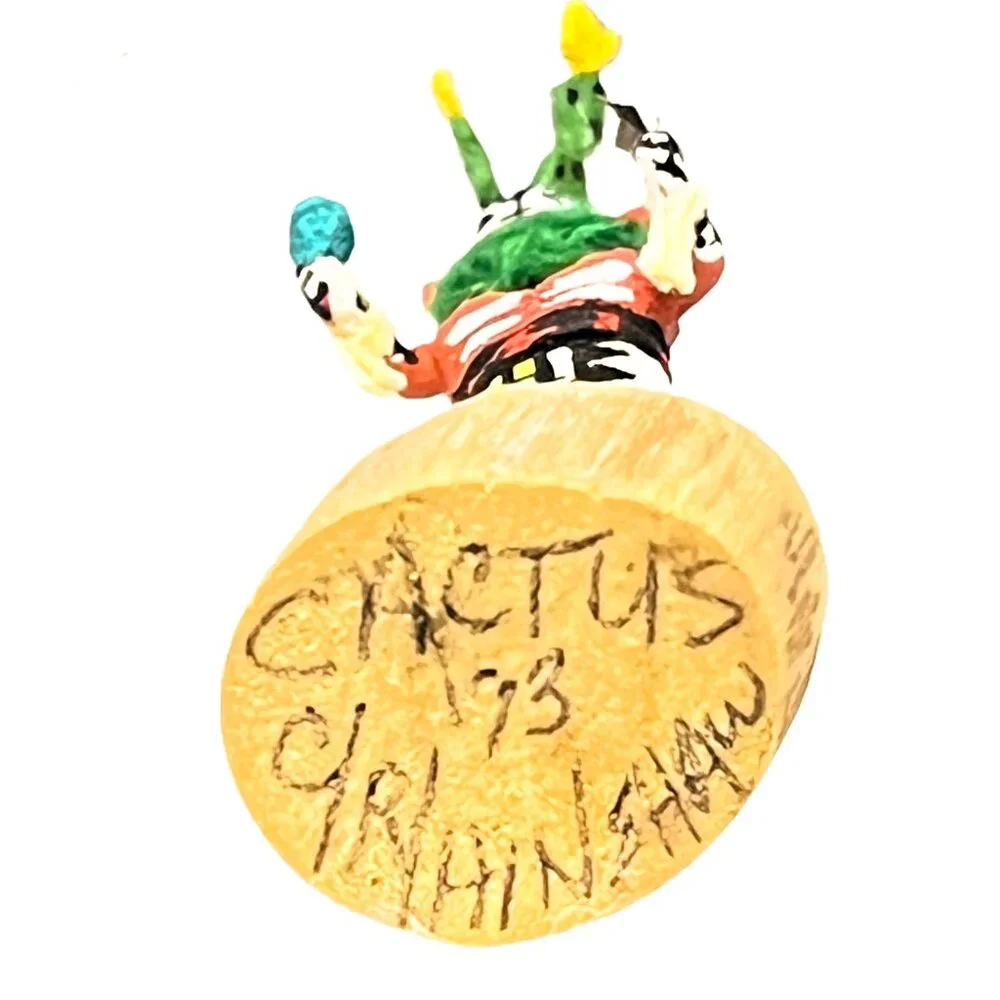 Handmade Miniature 1.5" (app.) Kachina Doll - "Cactus" - Picture 7 of 8